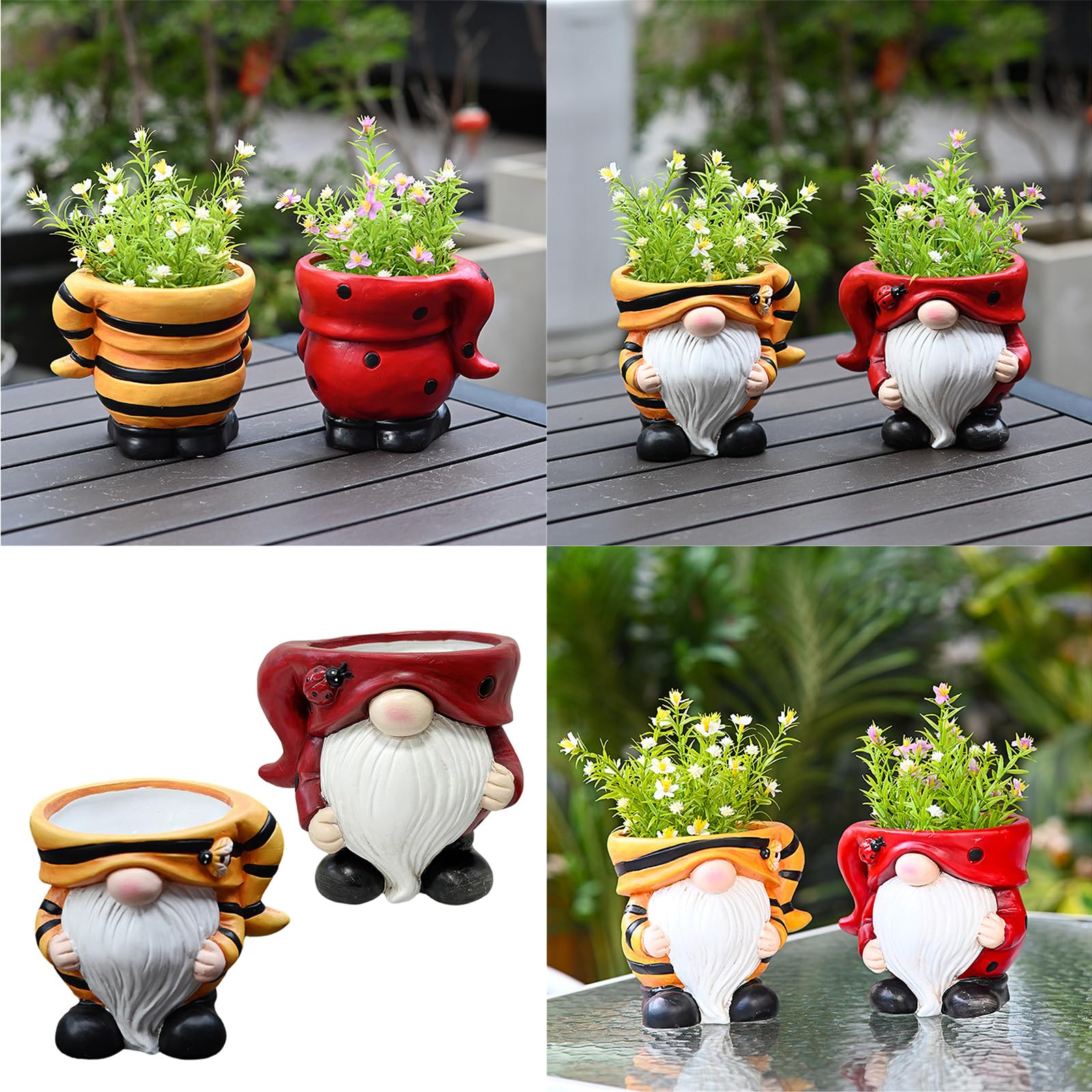 Amazon.co.jp: クリスマスノームセラミックプランター装飾クリスマス